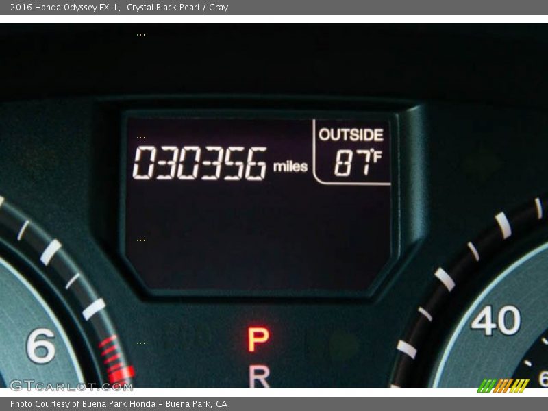 Crystal Black Pearl / Gray 2016 Honda Odyssey EX-L