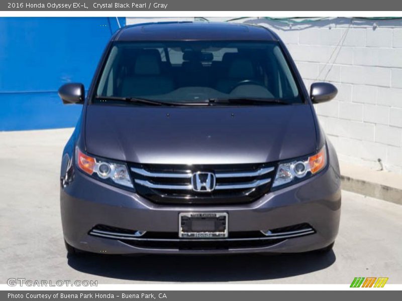 Crystal Black Pearl / Gray 2016 Honda Odyssey EX-L