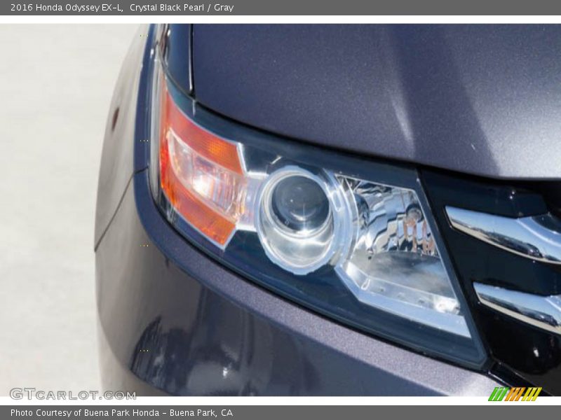 Crystal Black Pearl / Gray 2016 Honda Odyssey EX-L