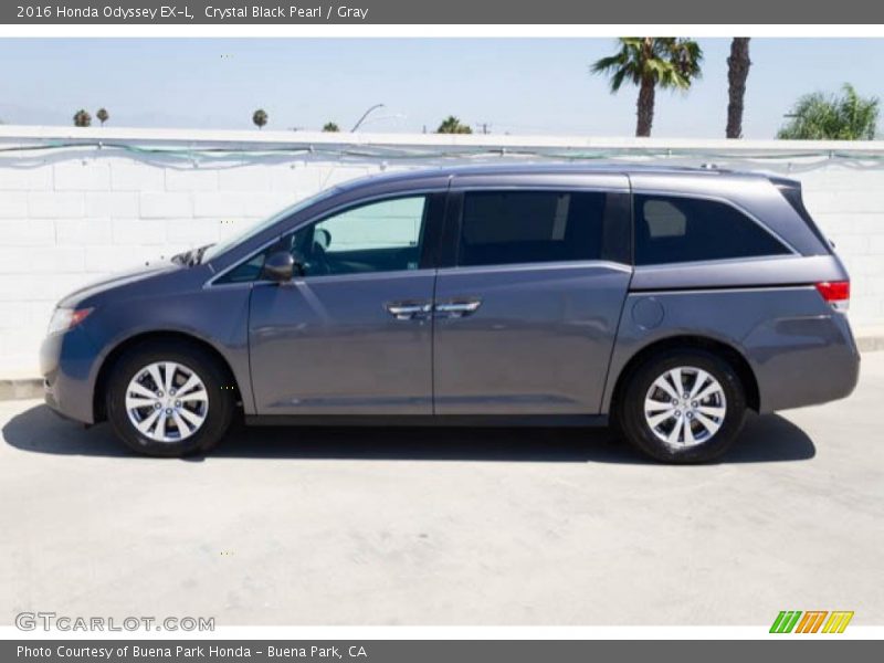 Crystal Black Pearl / Gray 2016 Honda Odyssey EX-L