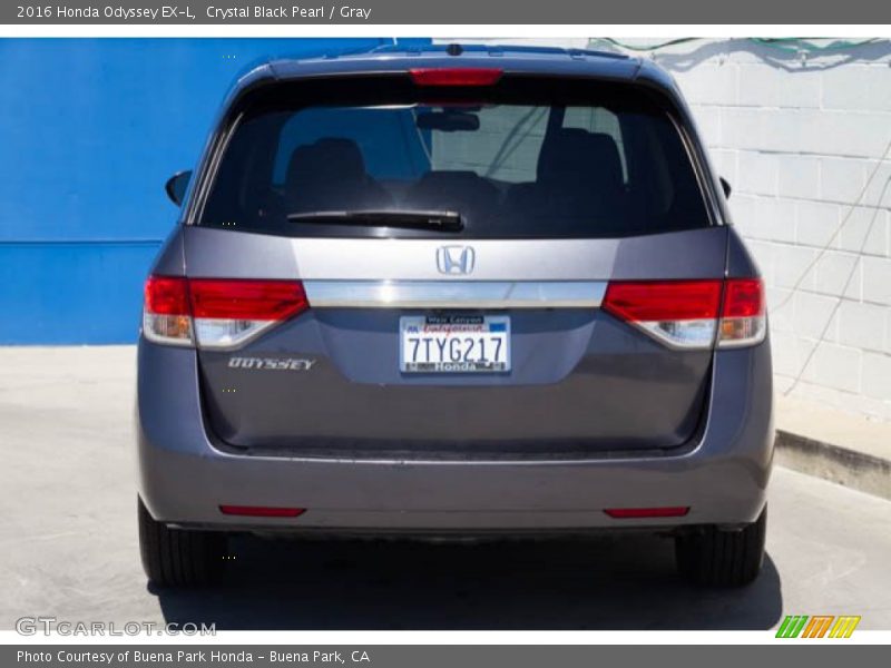 Crystal Black Pearl / Gray 2016 Honda Odyssey EX-L