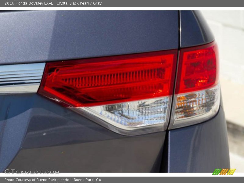 Crystal Black Pearl / Gray 2016 Honda Odyssey EX-L
