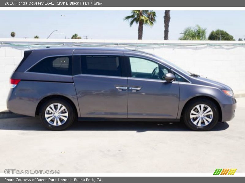 Crystal Black Pearl / Gray 2016 Honda Odyssey EX-L