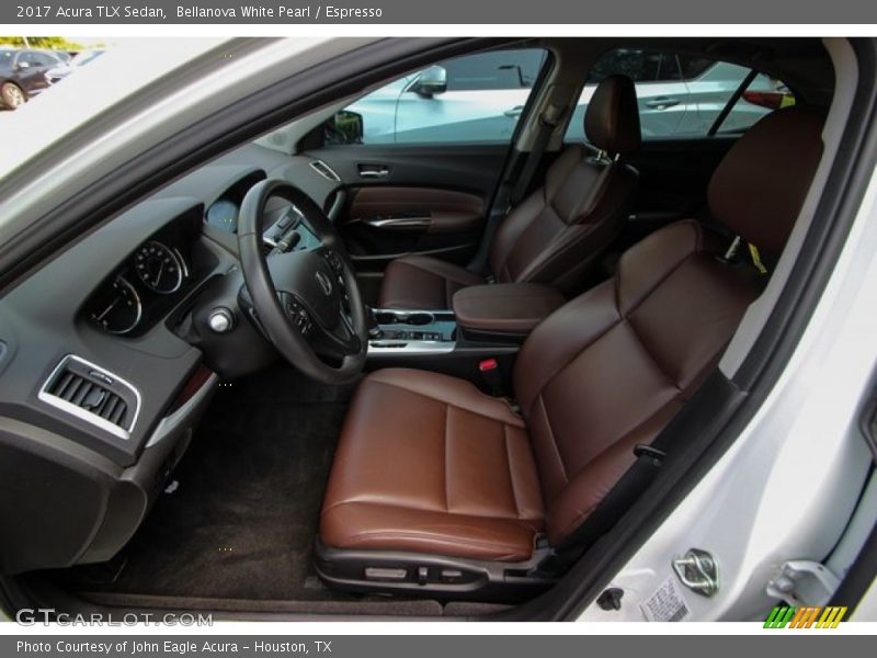 Bellanova White Pearl / Espresso 2017 Acura TLX Sedan