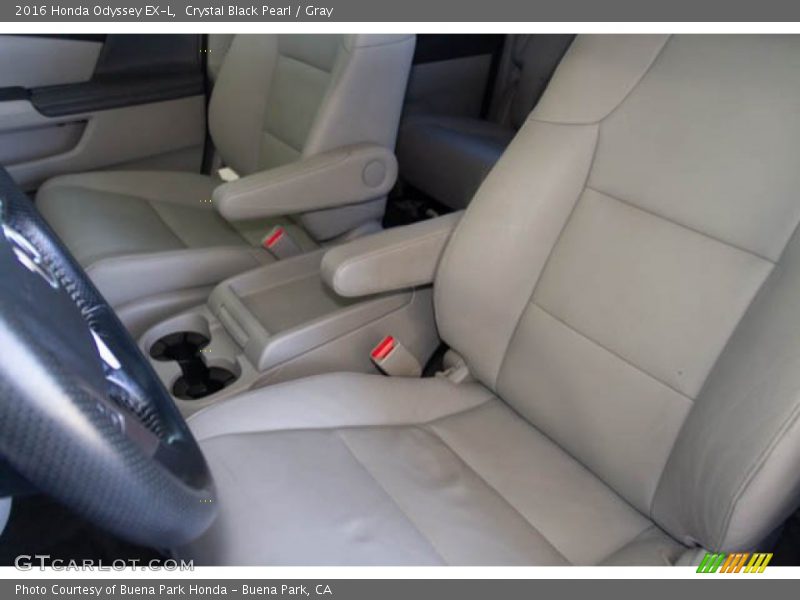 Crystal Black Pearl / Gray 2016 Honda Odyssey EX-L