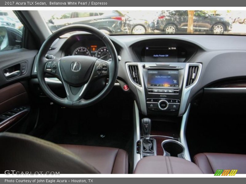 Bellanova White Pearl / Espresso 2017 Acura TLX Sedan
