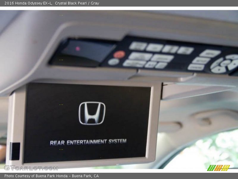 Crystal Black Pearl / Gray 2016 Honda Odyssey EX-L