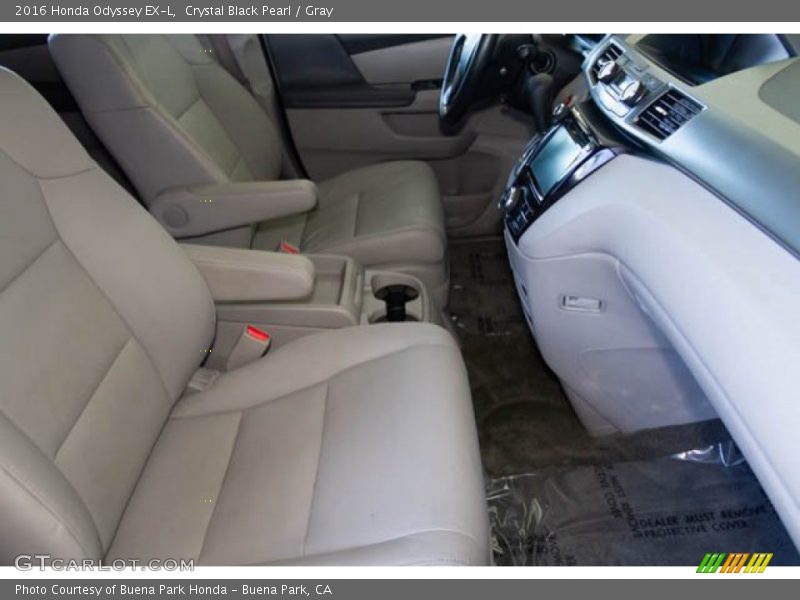 Crystal Black Pearl / Gray 2016 Honda Odyssey EX-L