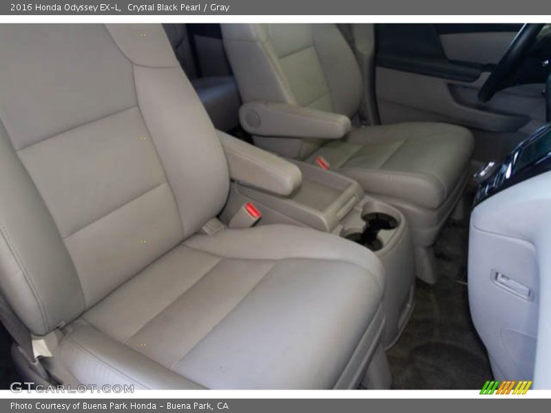 Crystal Black Pearl / Gray 2016 Honda Odyssey EX-L