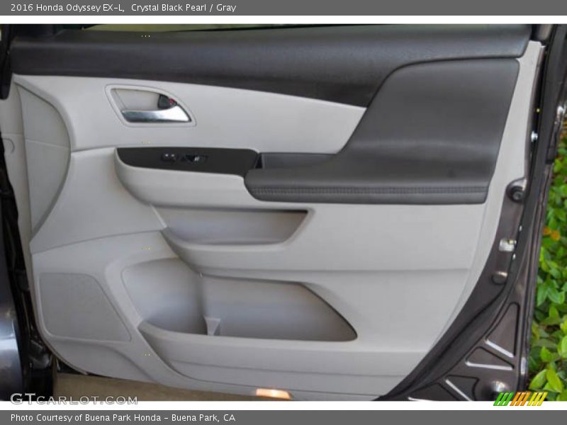 Crystal Black Pearl / Gray 2016 Honda Odyssey EX-L