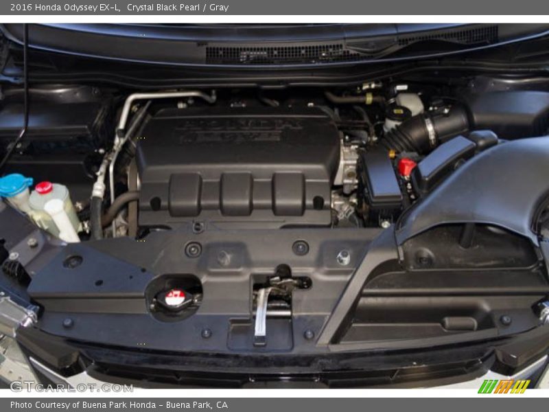 Crystal Black Pearl / Gray 2016 Honda Odyssey EX-L
