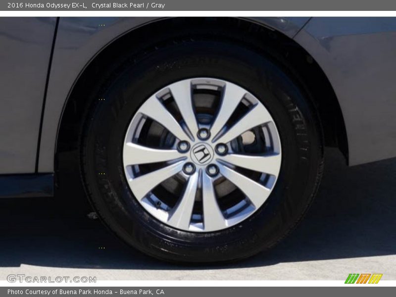 Crystal Black Pearl / Gray 2016 Honda Odyssey EX-L