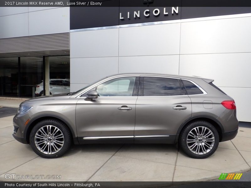 Luxe Silver / Ebony 2017 Lincoln MKX Reserve AWD