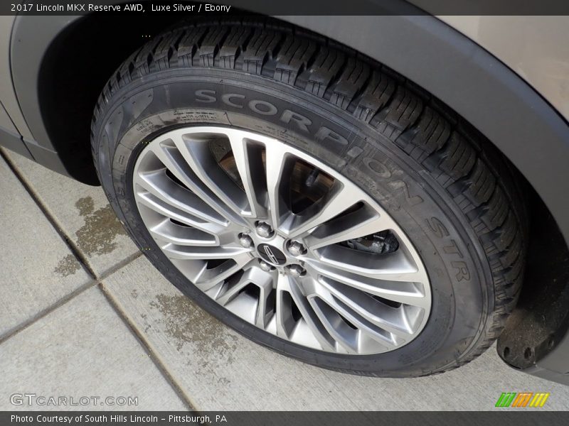 Luxe Silver / Ebony 2017 Lincoln MKX Reserve AWD