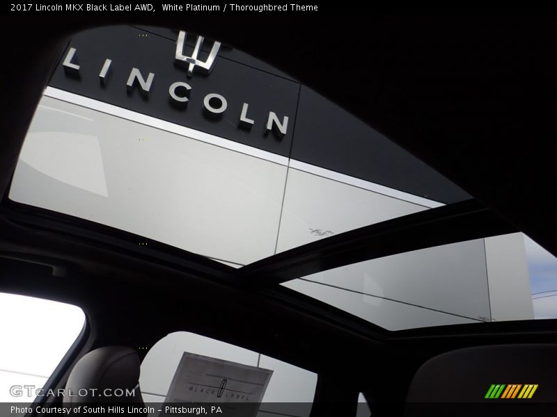White Platinum / Thoroughbred Theme 2017 Lincoln MKX Black Label AWD
