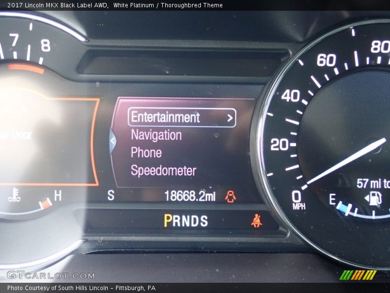 White Platinum / Thoroughbred Theme 2017 Lincoln MKX Black Label AWD