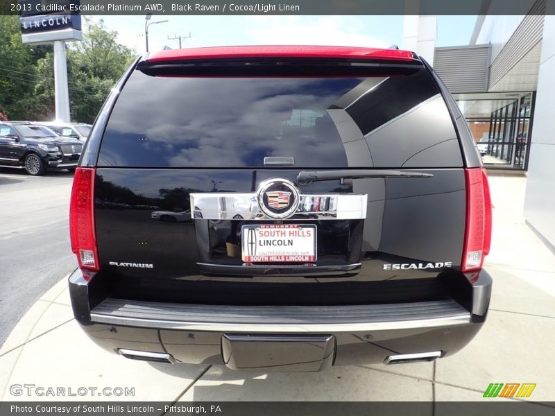 Black Raven / Cocoa/Light Linen 2013 Cadillac Escalade Platinum AWD