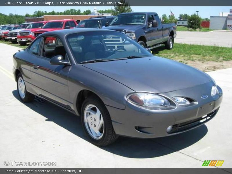 Dark Shadow Gray Metallic / Dark Gray 2002 Ford Escort ZX2 Coupe