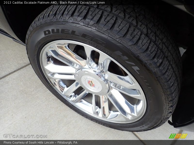 Black Raven / Cocoa/Light Linen 2013 Cadillac Escalade Platinum AWD