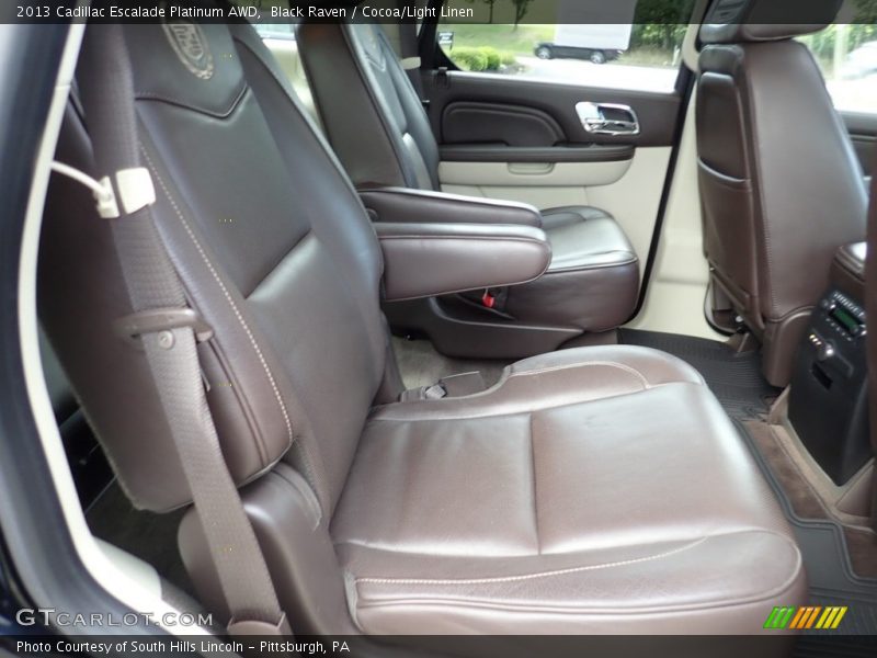 Black Raven / Cocoa/Light Linen 2013 Cadillac Escalade Platinum AWD