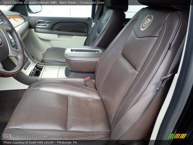 Black Raven / Cocoa/Light Linen 2013 Cadillac Escalade Platinum AWD