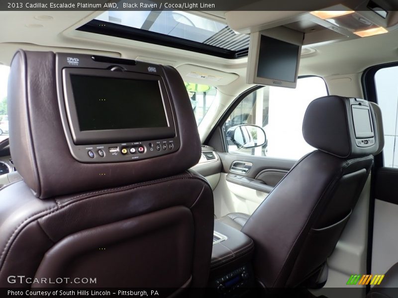 Black Raven / Cocoa/Light Linen 2013 Cadillac Escalade Platinum AWD