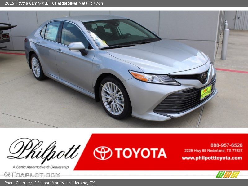 Celestial Silver Metallic / Ash 2019 Toyota Camry XLE