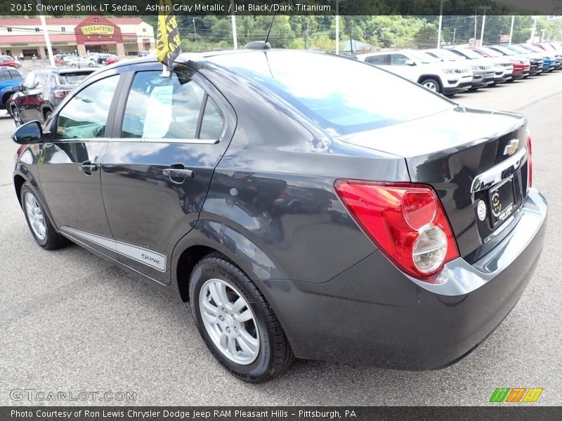 Ashen Gray Metallic / Jet Black/Dark Titanium 2015 Chevrolet Sonic LT Sedan