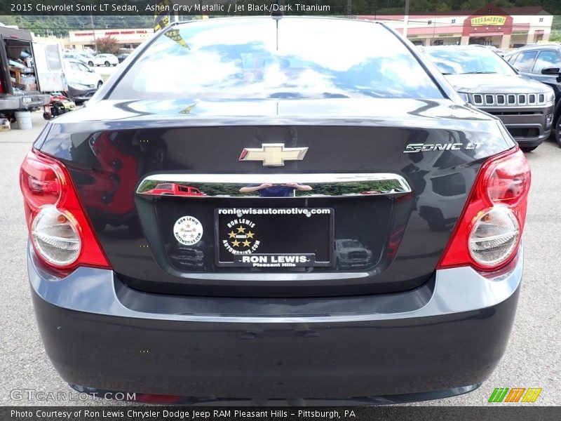 Ashen Gray Metallic / Jet Black/Dark Titanium 2015 Chevrolet Sonic LT Sedan