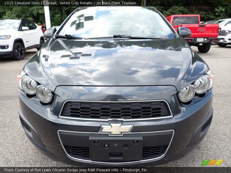 Ashen Gray Metallic / Jet Black/Dark Titanium 2015 Chevrolet Sonic LT Sedan