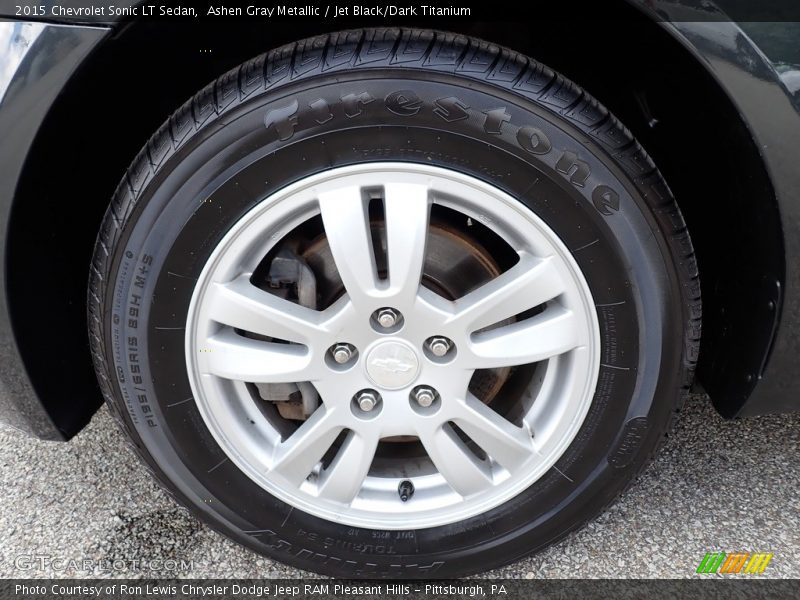 Ashen Gray Metallic / Jet Black/Dark Titanium 2015 Chevrolet Sonic LT Sedan