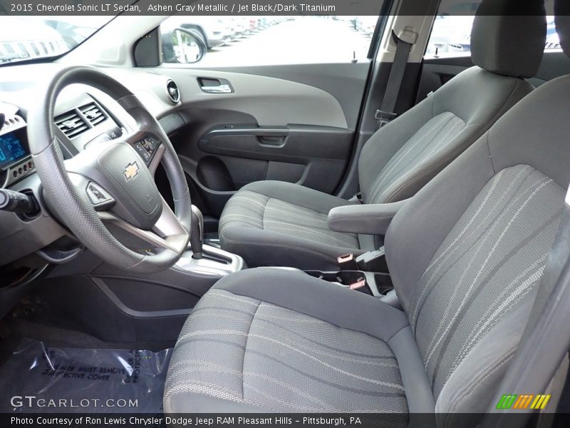 Ashen Gray Metallic / Jet Black/Dark Titanium 2015 Chevrolet Sonic LT Sedan