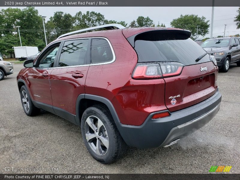 Velvet Red Pearl / Black 2020 Jeep Cherokee Limited 4x4