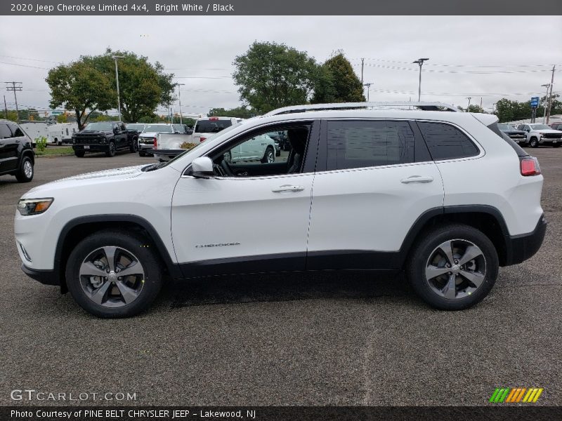 Bright White / Black 2020 Jeep Cherokee Limited 4x4