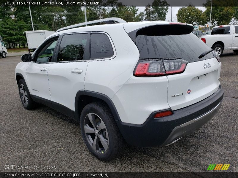 Bright White / Black 2020 Jeep Cherokee Limited 4x4