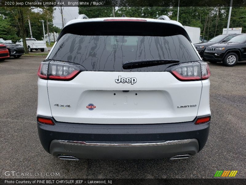 Bright White / Black 2020 Jeep Cherokee Limited 4x4
