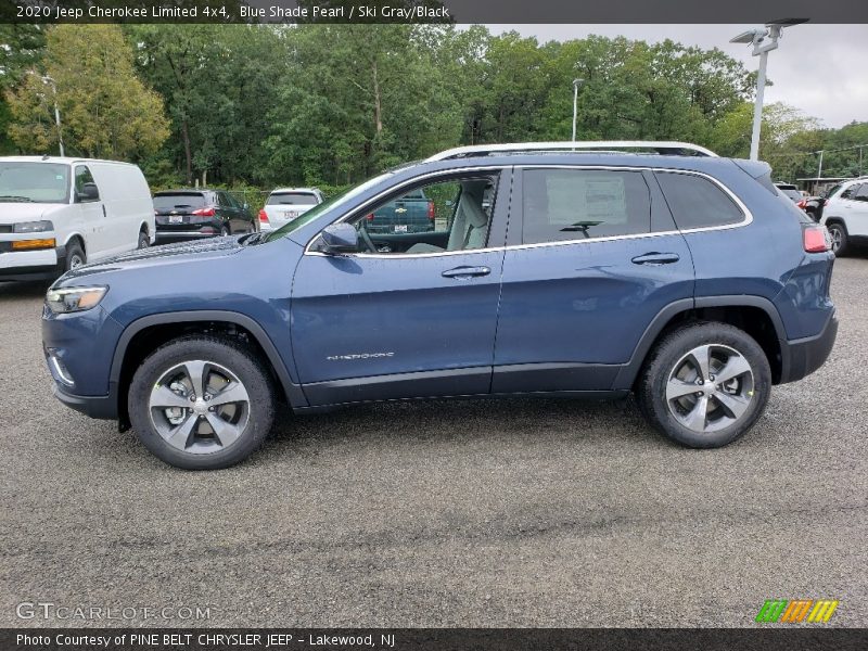 Blue Shade Pearl / Ski Gray/Black 2020 Jeep Cherokee Limited 4x4