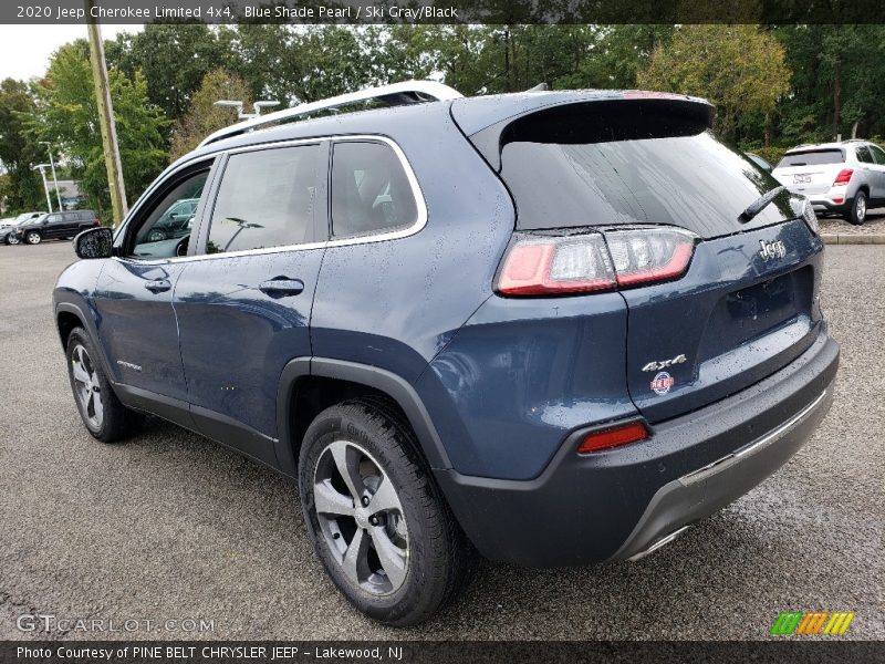 Blue Shade Pearl / Ski Gray/Black 2020 Jeep Cherokee Limited 4x4