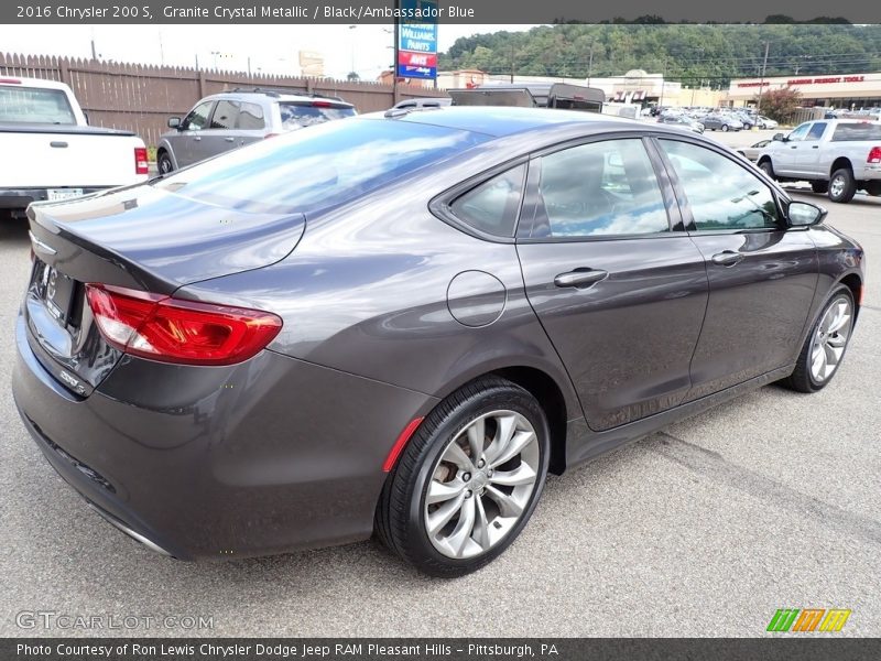 Granite Crystal Metallic / Black/Ambassador Blue 2016 Chrysler 200 S