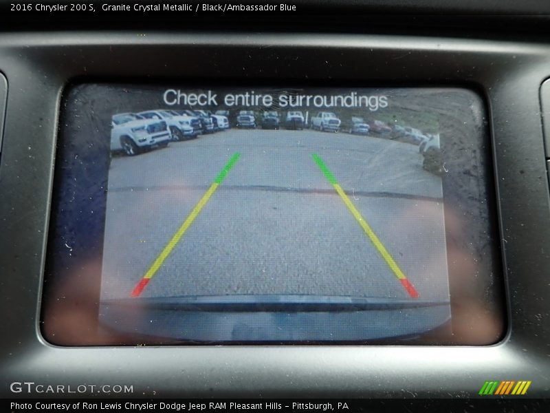Granite Crystal Metallic / Black/Ambassador Blue 2016 Chrysler 200 S