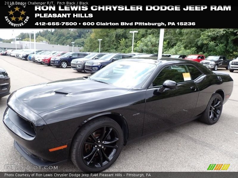 Pitch Black / Black 2018 Dodge Challenger R/T