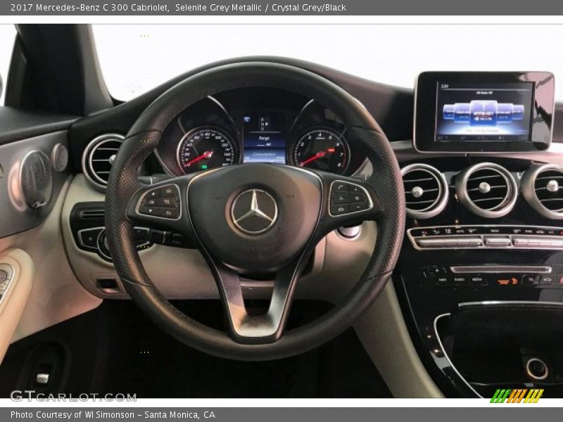 Selenite Grey Metallic / Crystal Grey/Black 2017 Mercedes-Benz C 300 Cabriolet