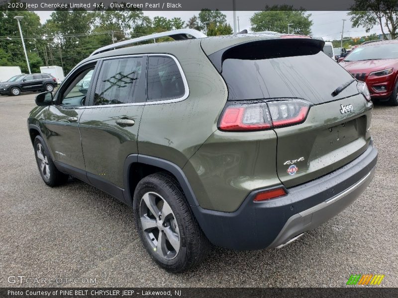 Olive Green Pearl / Black 2020 Jeep Cherokee Limited 4x4