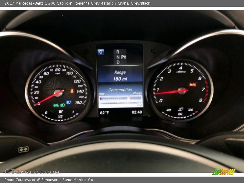 Selenite Grey Metallic / Crystal Grey/Black 2017 Mercedes-Benz C 300 Cabriolet