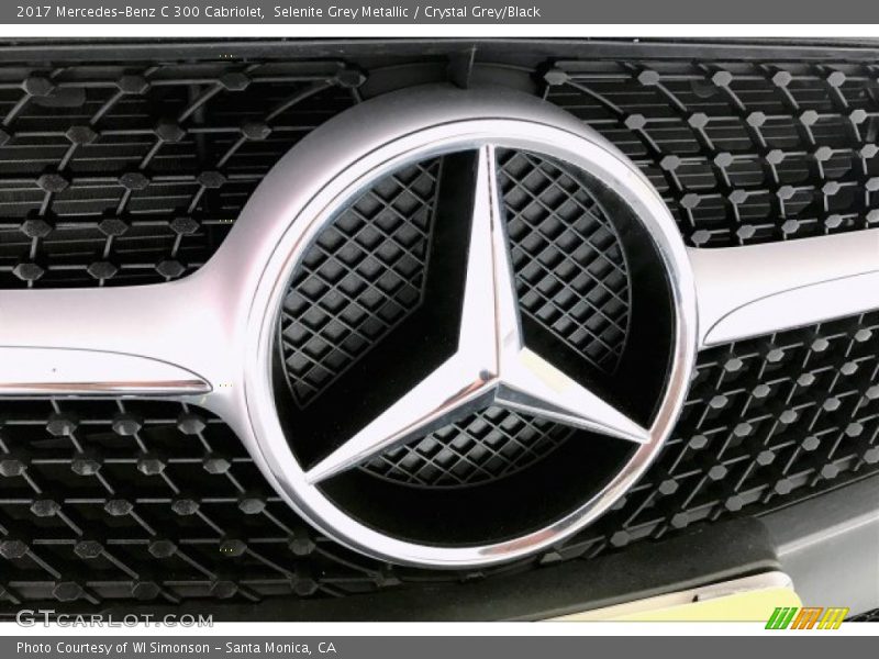 Selenite Grey Metallic / Crystal Grey/Black 2017 Mercedes-Benz C 300 Cabriolet