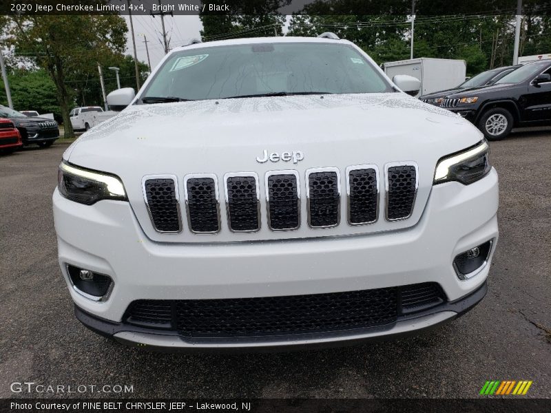Bright White / Black 2020 Jeep Cherokee Limited 4x4