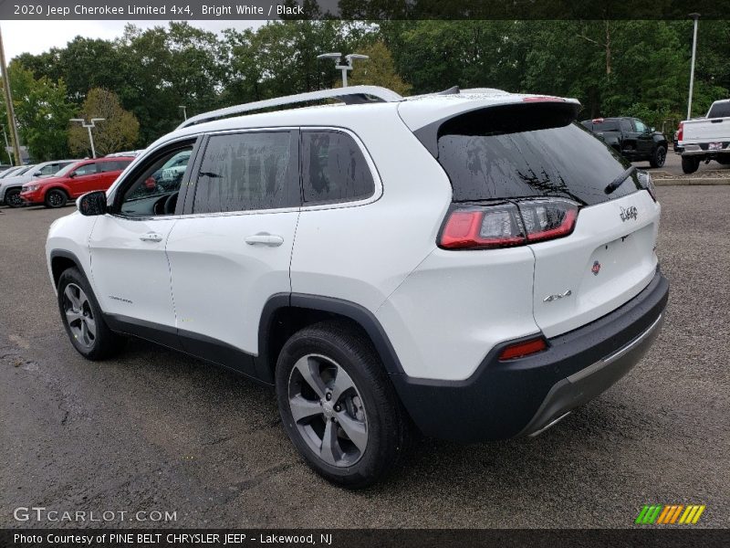 Bright White / Black 2020 Jeep Cherokee Limited 4x4