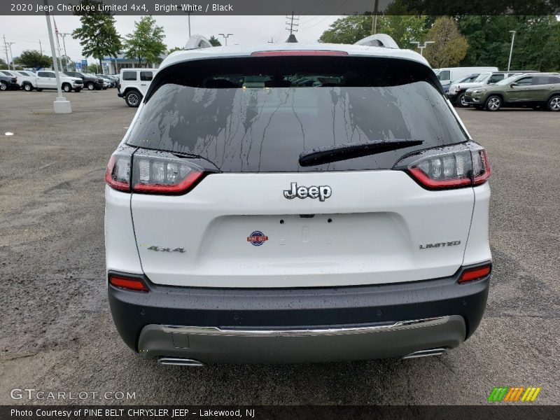 Bright White / Black 2020 Jeep Cherokee Limited 4x4