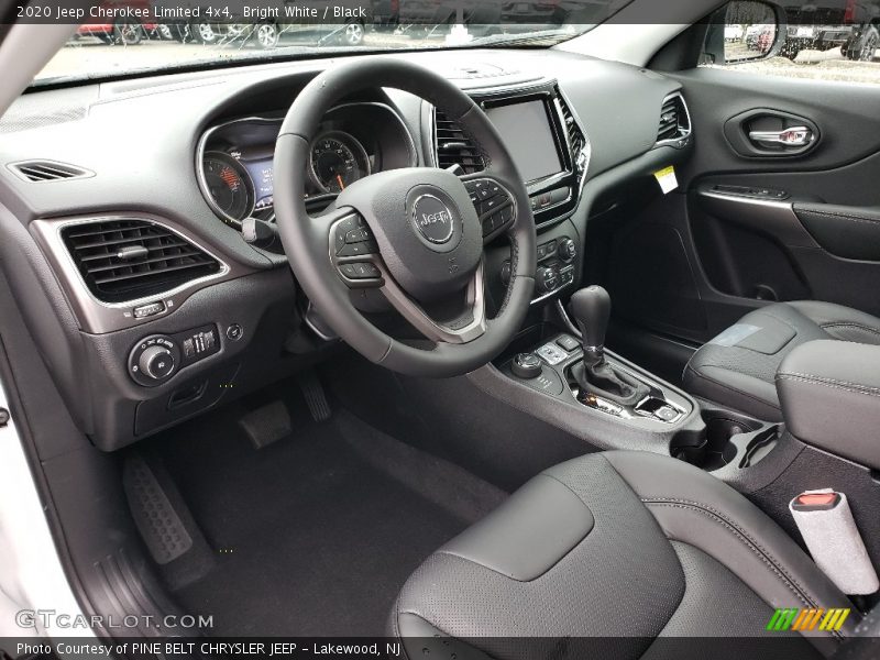 Bright White / Black 2020 Jeep Cherokee Limited 4x4