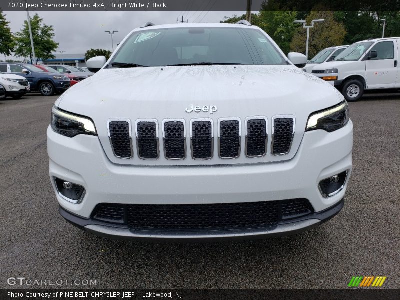 Bright White / Black 2020 Jeep Cherokee Limited 4x4